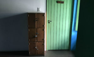 Some hostels will also have lockers in the hallways. These lockers usually have a security camera watching over them.