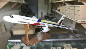 My good friend in Bogotá made this wooden replica of a VivaColombia Airplane. Vivo Colombia is a "No Frills" discount airline in Colombia. 