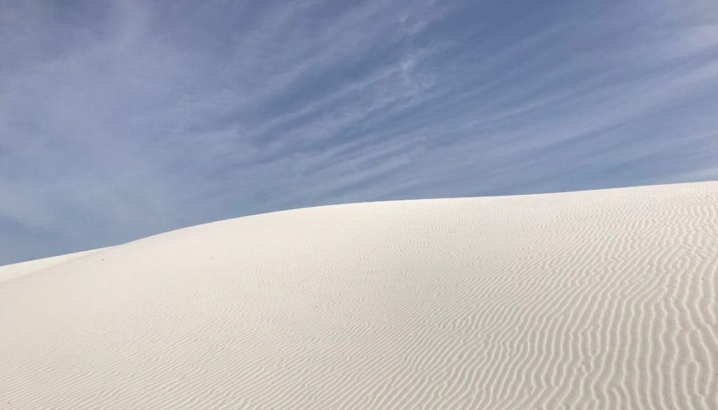 Hiking White Sands